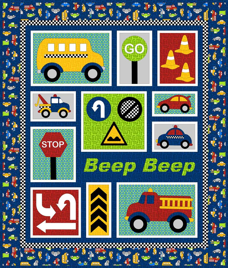 Beep Pattern Beep Pattern - Kids Quilts