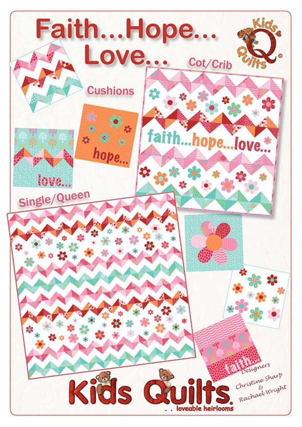 Faith Hope Love Pattern - Kids Quilts