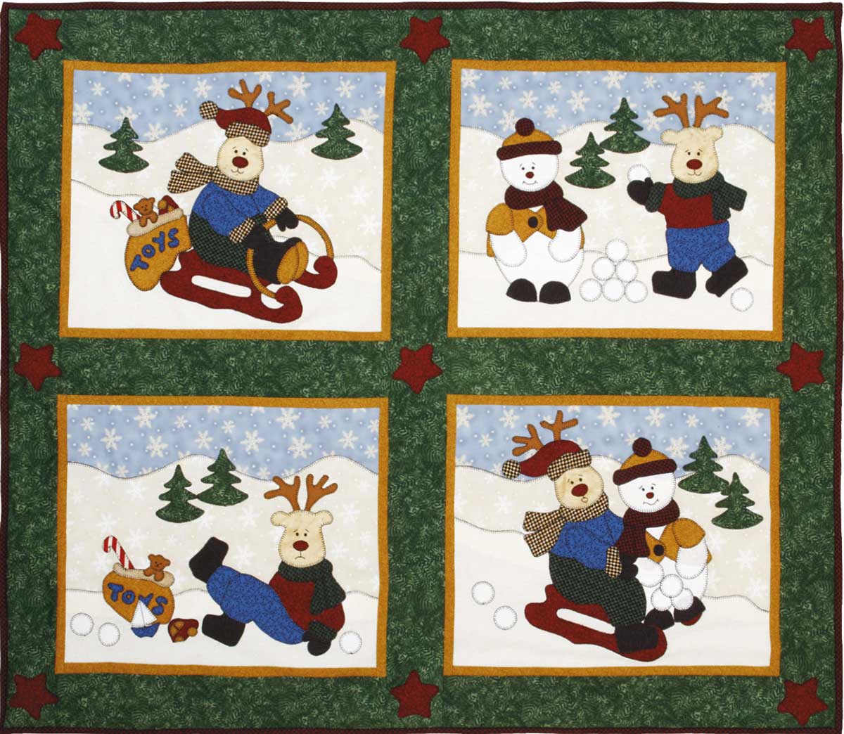 Run-Away Reindeer Pattern