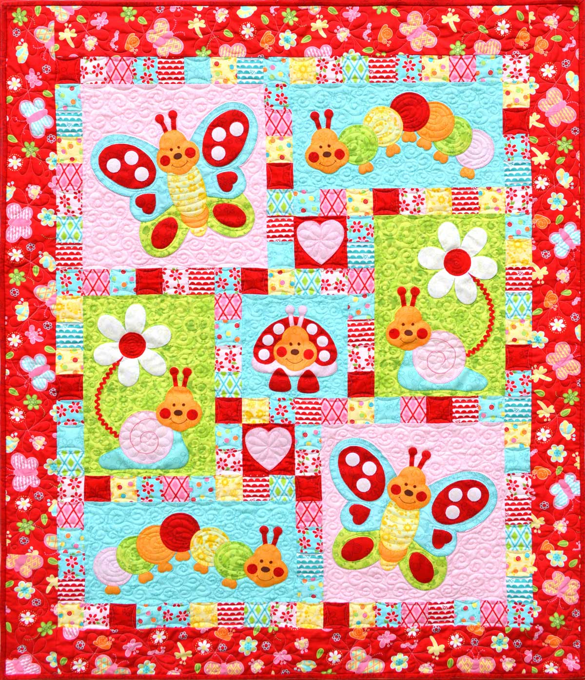 Bugsy Red Pattern