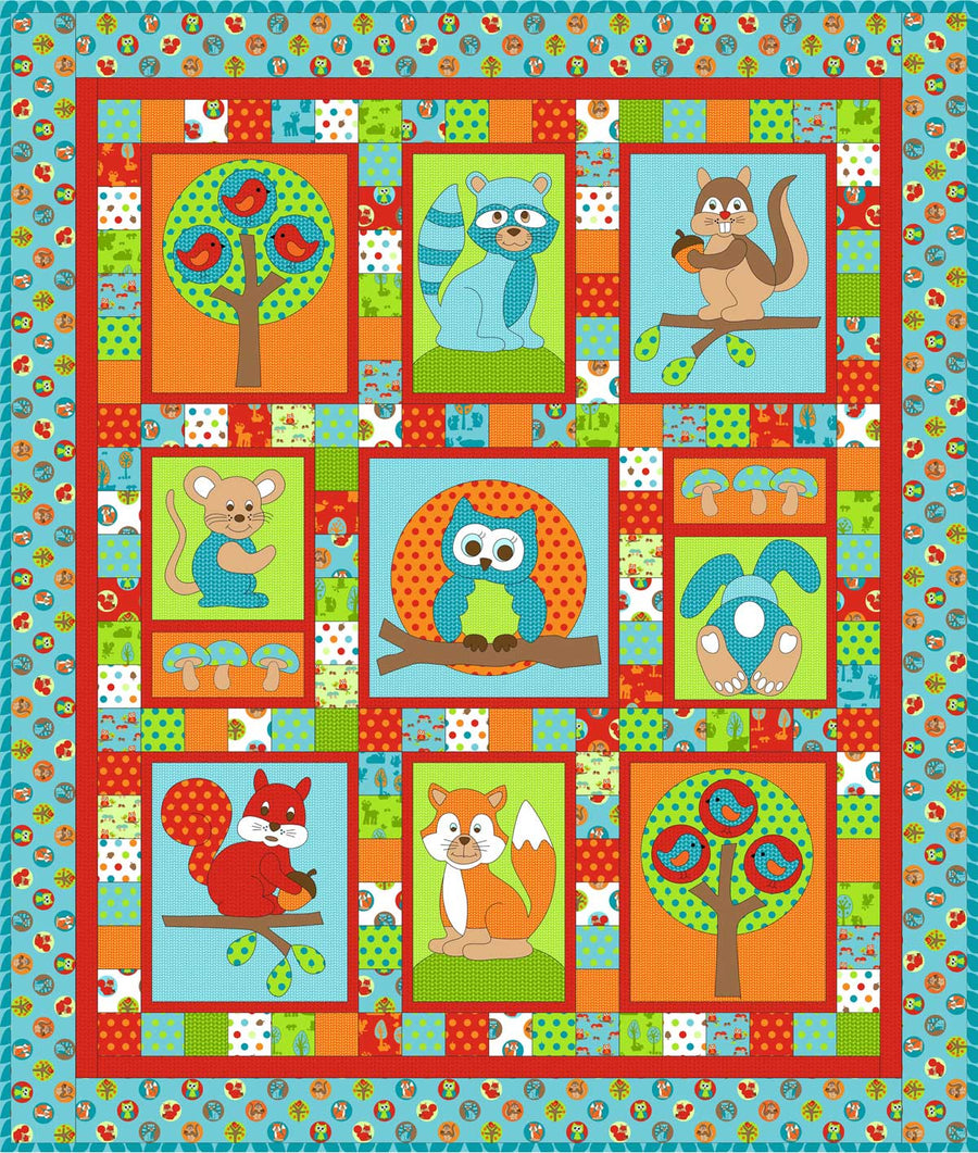 Hoot: Digital Downloadable Pattern - Kids Quilts